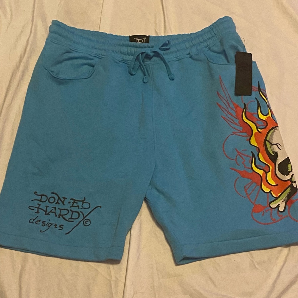 Brand new ed hardy pants blue unisex size large